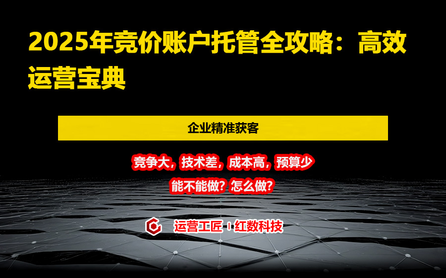 2025年竞价账户托管全攻略：高效运营宝典