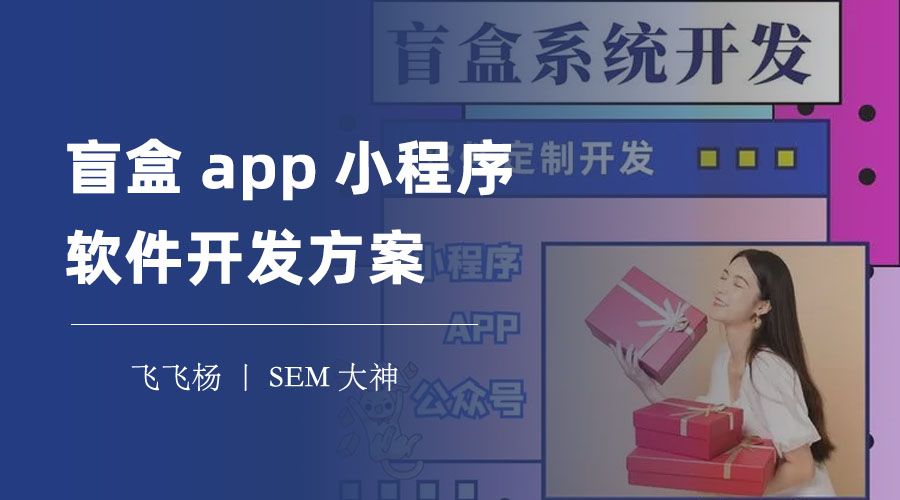 盲盒app小程序软件开发方案：如何打造一个专属的盲盒平台