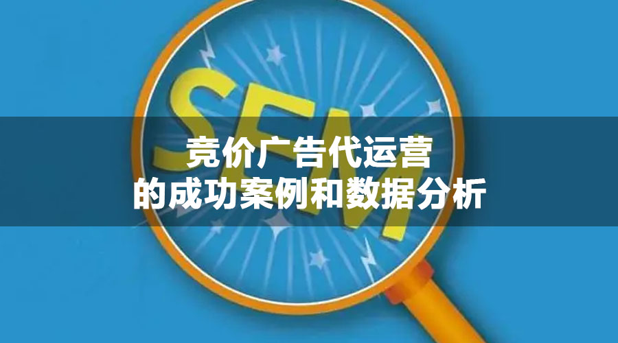 竞价广告代运营的成功案例和数据分析