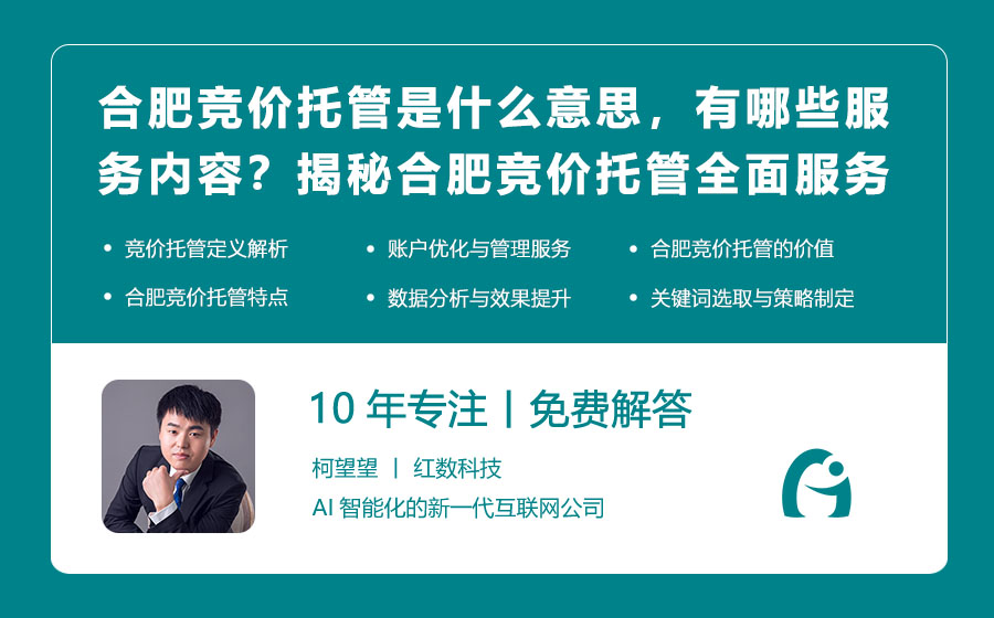 合肥竞价托管是什么意思，有哪些服务内容？揭秘合肥竞价托管的全面服务范畴！