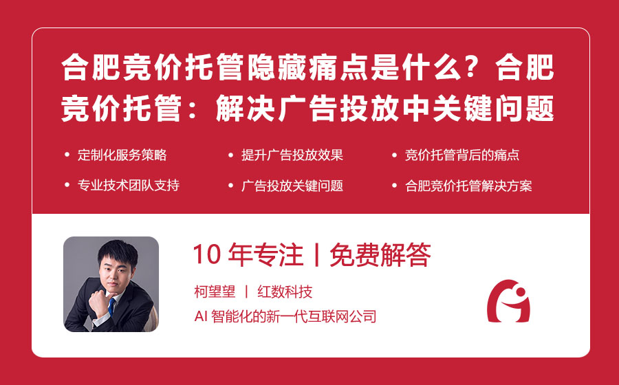 合肥竞价托管背后隐藏的痛点是什么？合肥竞价托管：解决广告投放中的关键问题！