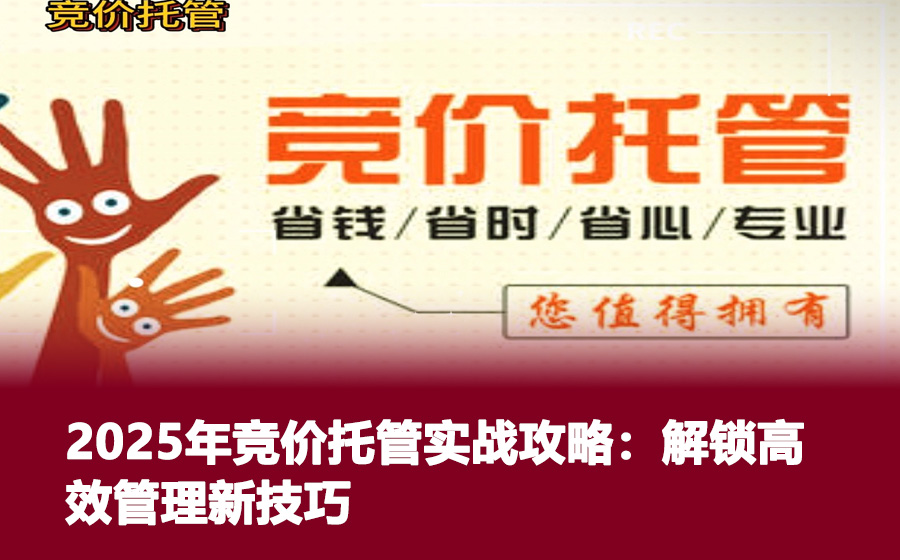 2025年竞价托管实战攻略：解锁高效管理新技巧