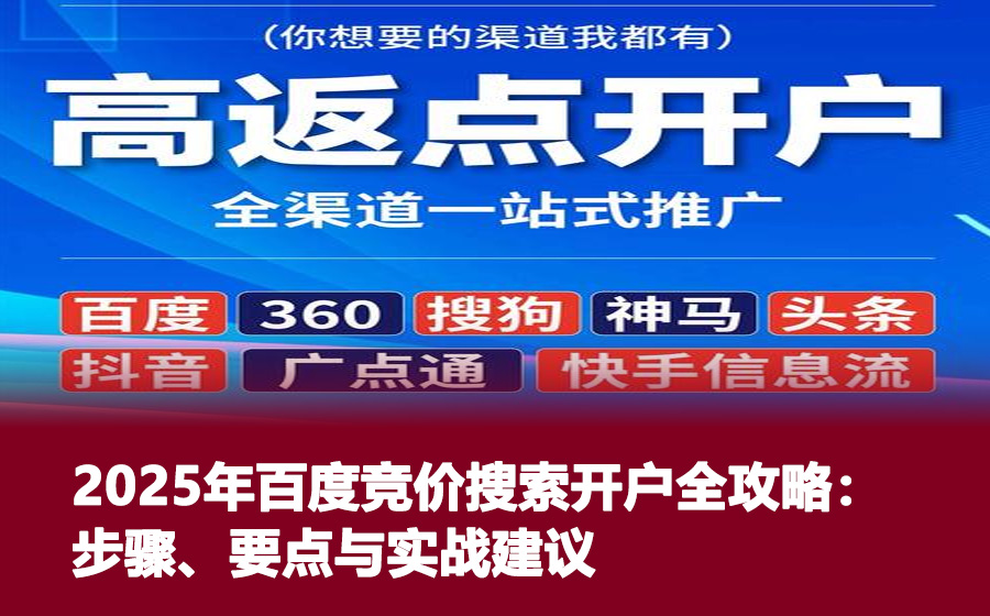 2025年百度竞价搜索开户全攻略：步骤、要点与实战建议